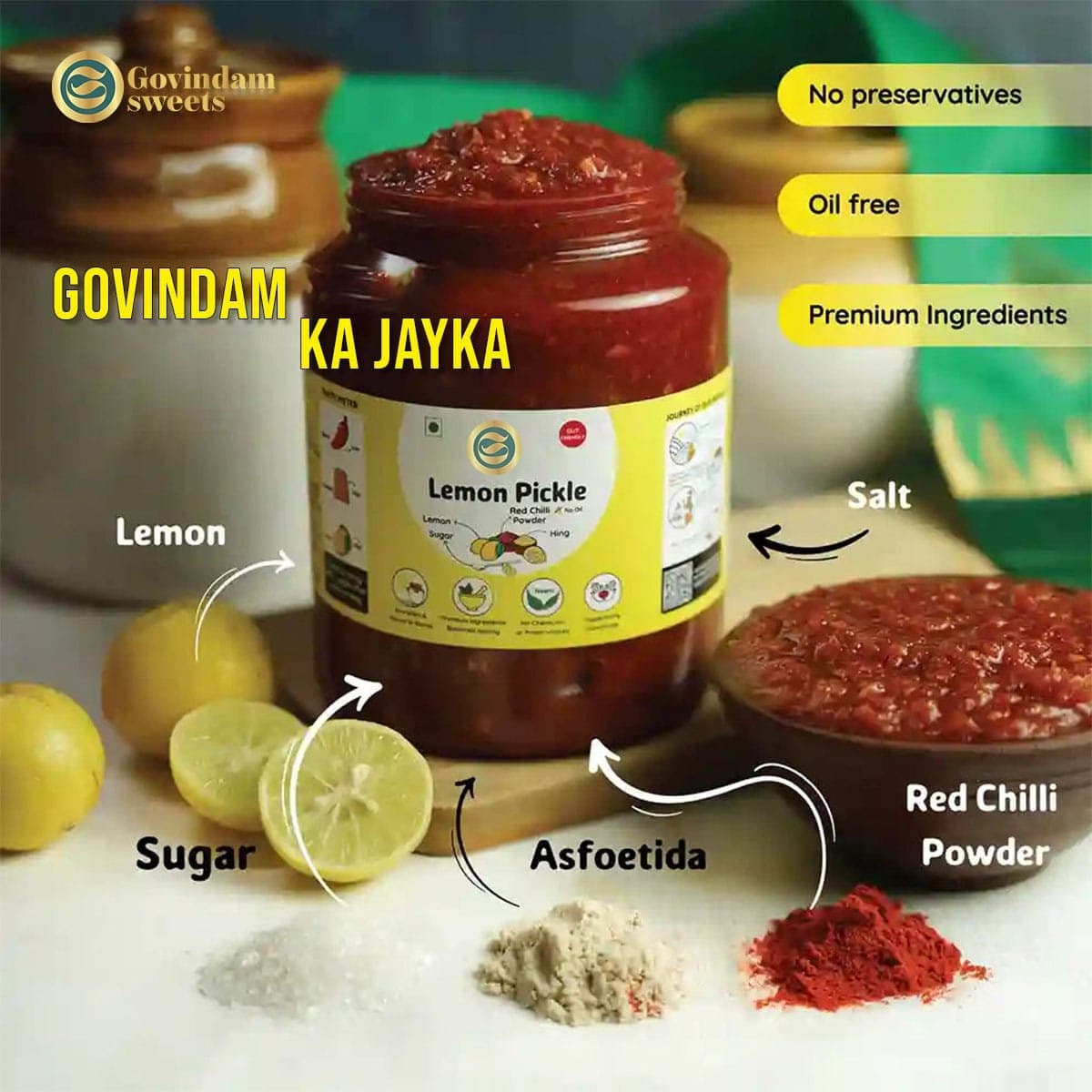 Crushed Lemon Pickle