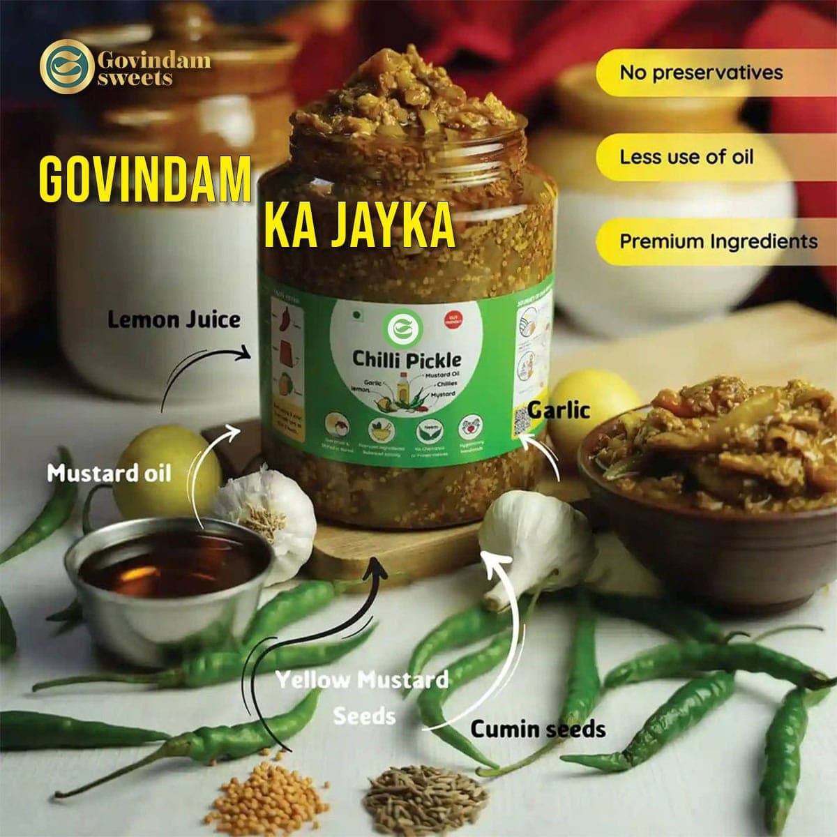 Green Chilli Pickle
