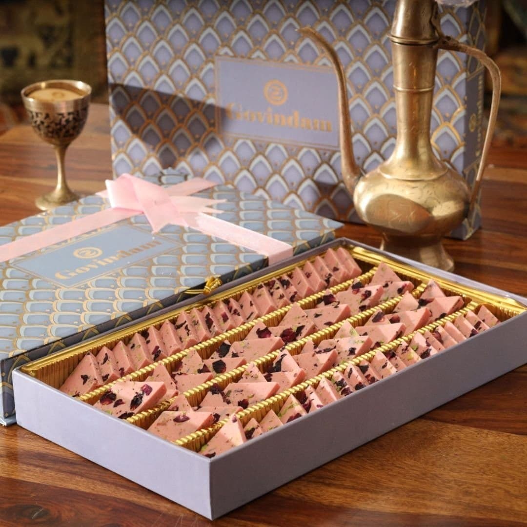 Rose Kaju Katli