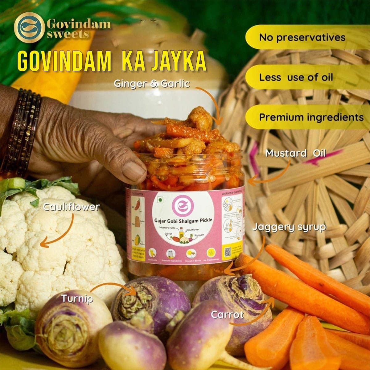 Gobhi Shalgam Ka Achar Mixed Pickle