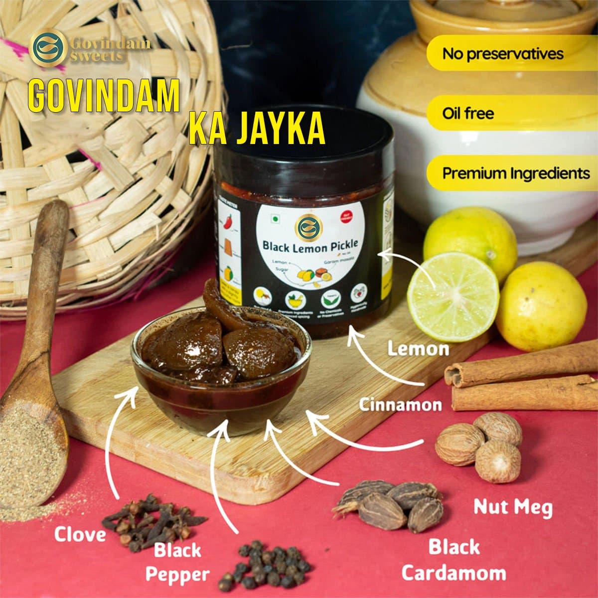 Black Lemon Pickle B2B Wholesale Direct from Manufacturer - Premium Factory Benefits Jaipur