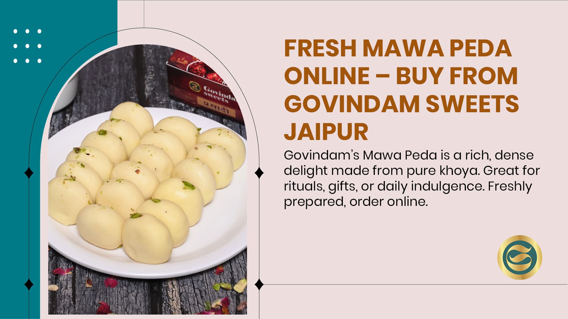 Govindam's Mawa Peda: Savor the Rich, Creamy Delight of Traditional Indian Sweets