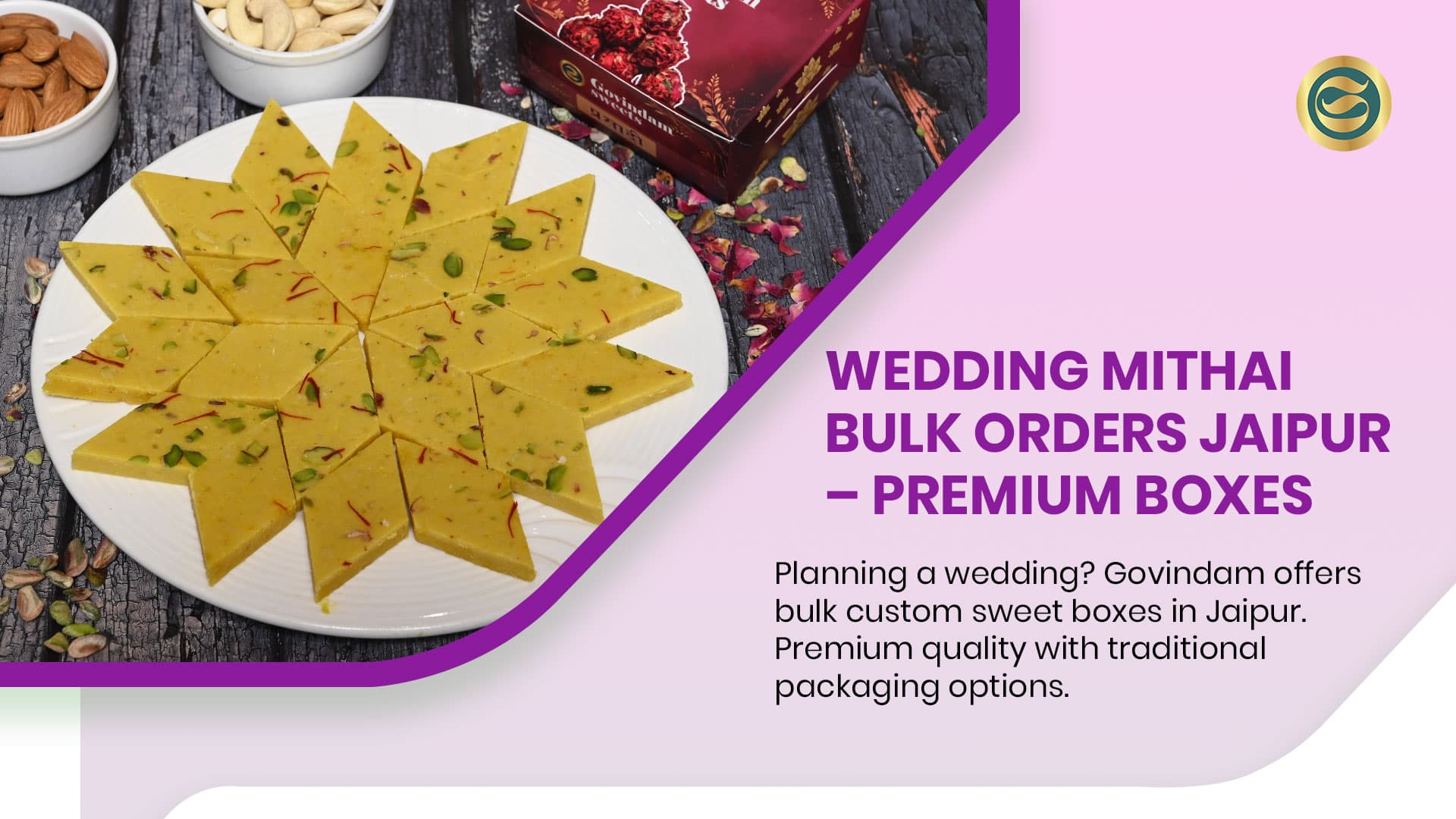 Bulk Order Mithai for Weddings Jaipur: Premium Sweet Boxes