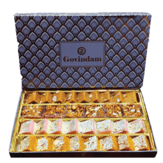 Mix Box (800g) Moong, Chand Badam, Nariyal & Dodha Barfi | Govindam