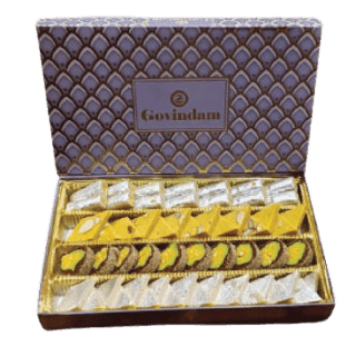 Sweet Box 800g - Kaju Kesar, Anjeer, Katli & Pista Roll