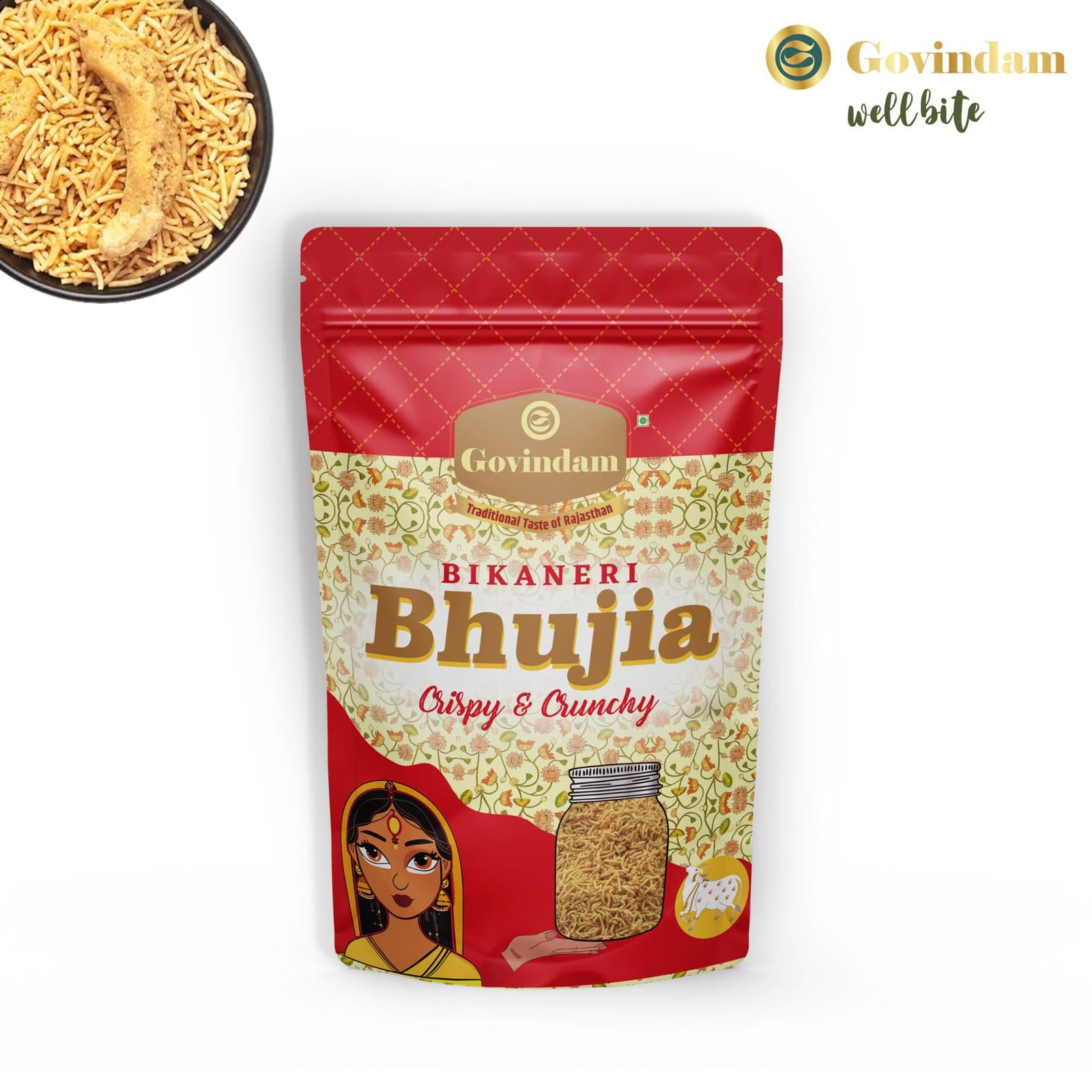 Bikaneri Bhujiya - Premium Authentic Wholesale Namkeen | Govindam Sweets