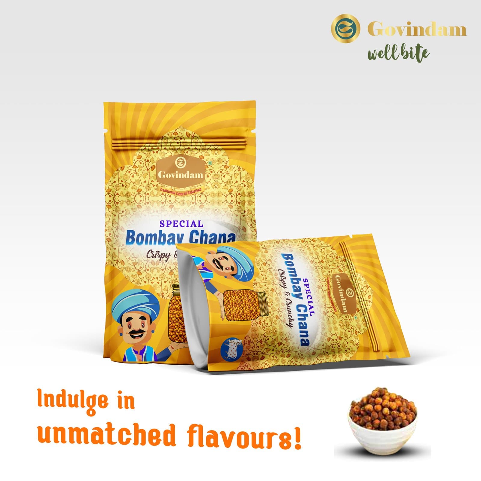Bombay Chana - Premium Authentic Wholesale Roasted Chickpeas | Govindam Sweets