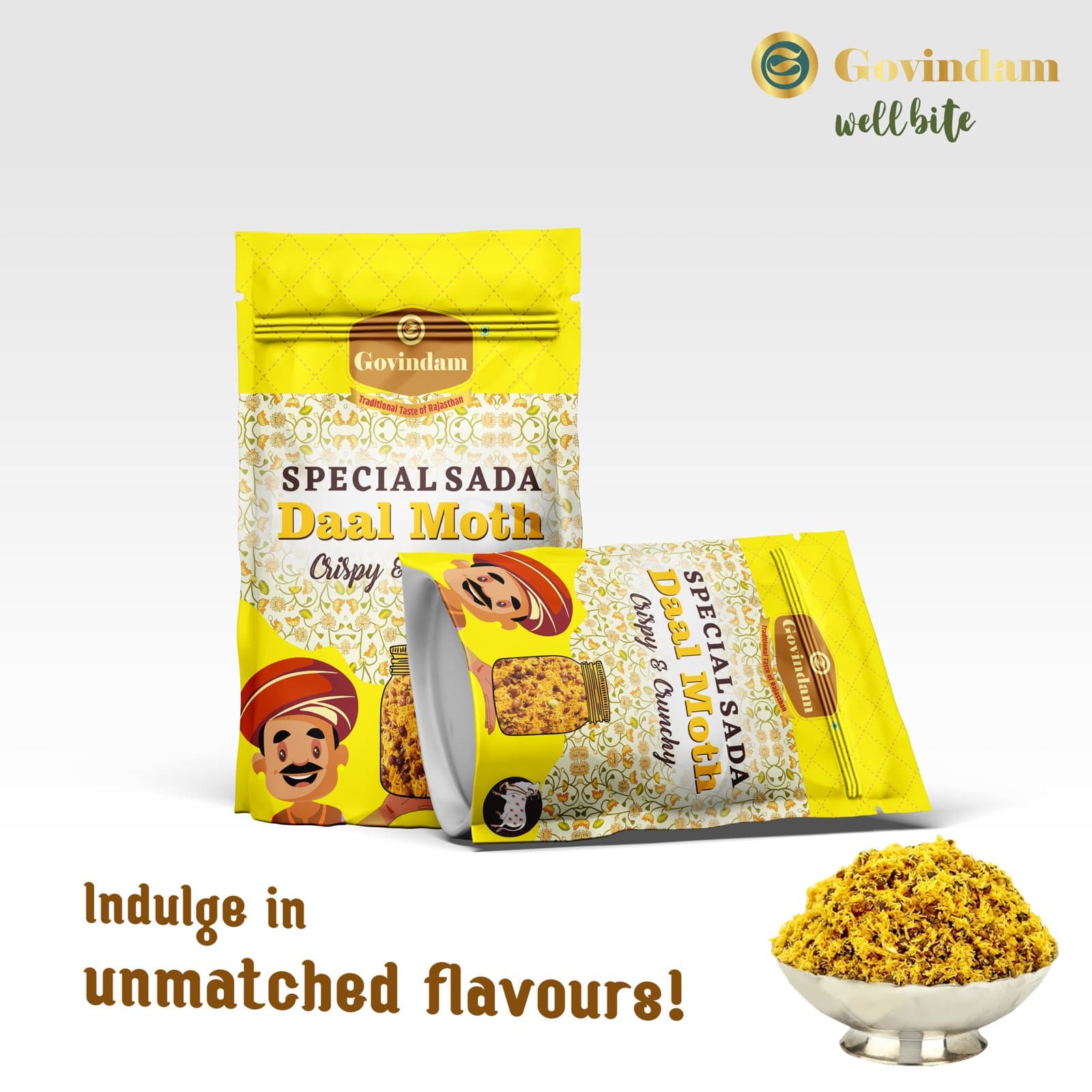 Daal Moth Namkeen - Premium Authentic Wholesale Fried Lentil Mix | Govindam Sweets