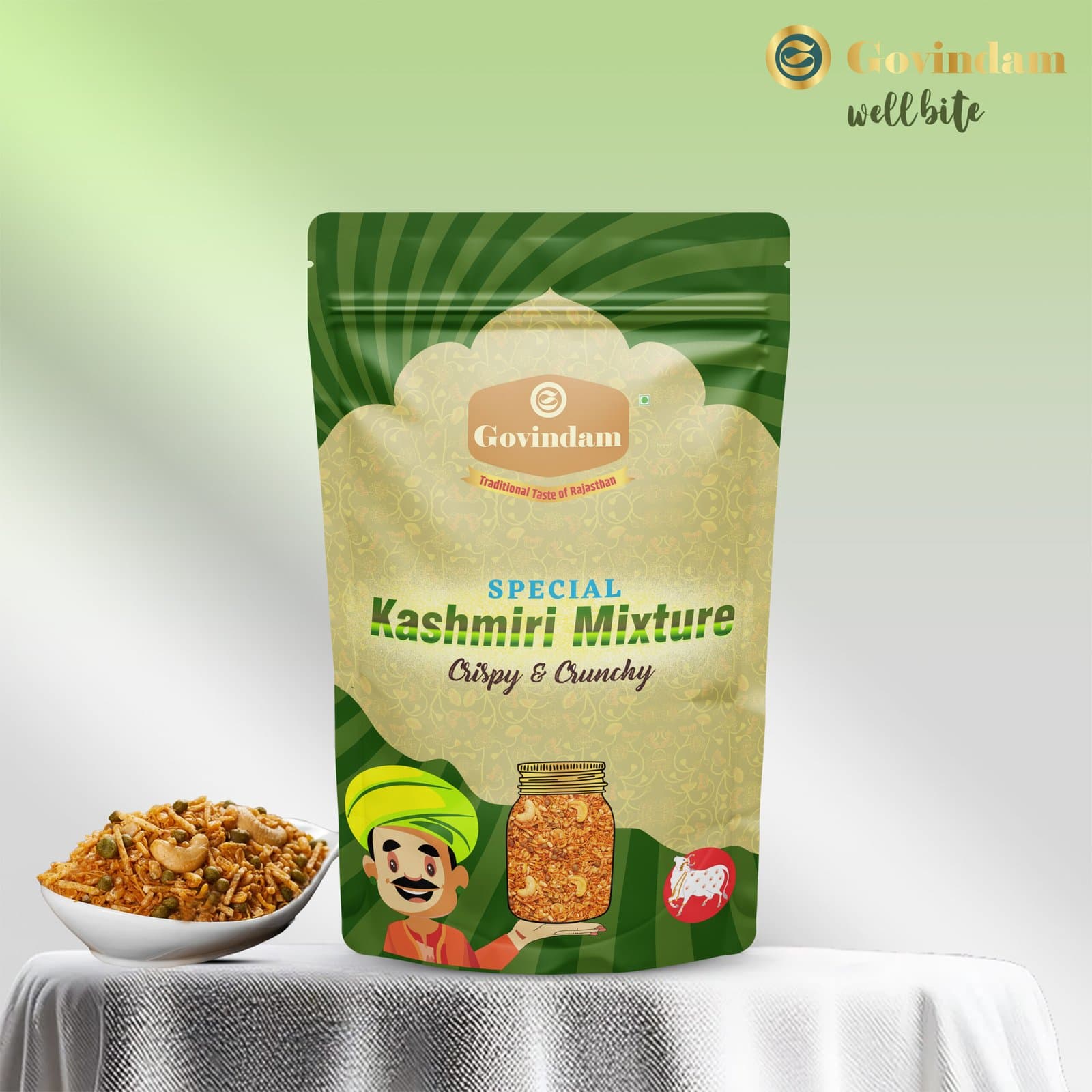 Kashmiri Mixture - Premium Authentic Wholesale Dry Fruit Namkeen Mix | Govindam Sweets