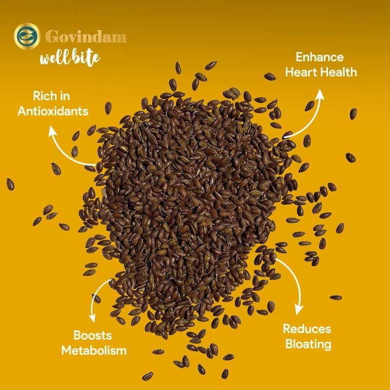 Roasted Alsi Jeera Seeds