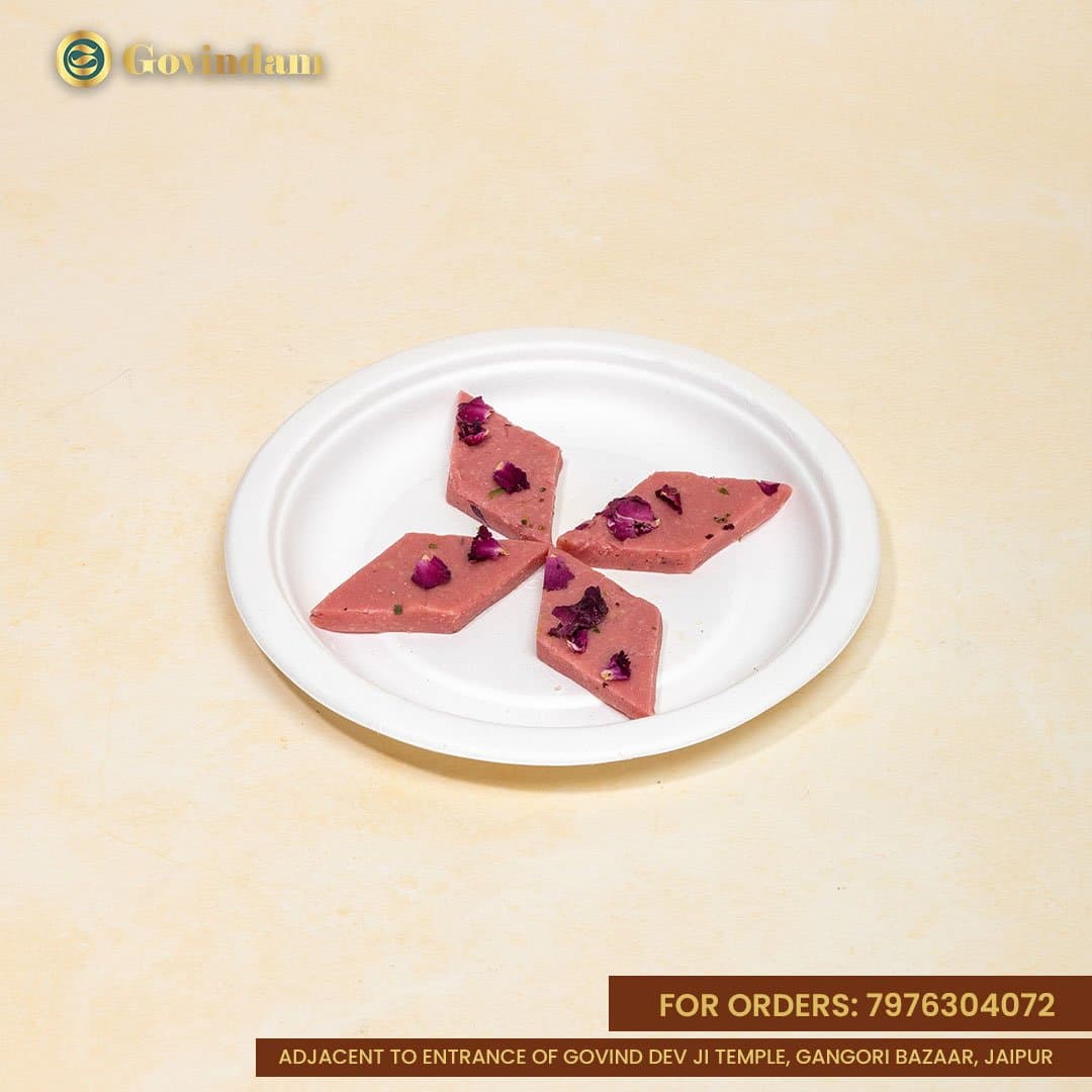 Fresh Rose Katli - Premium Rose Flavored Sweet