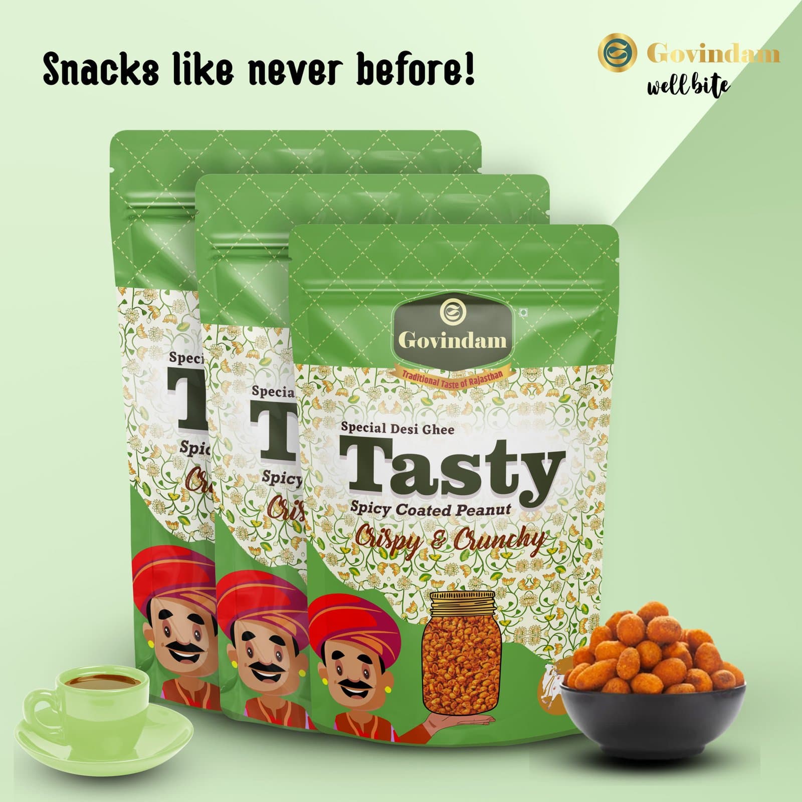 Tasty Namkeen - Premium Authentic Wholesale Savory Snack Mix | Govindam Sweets