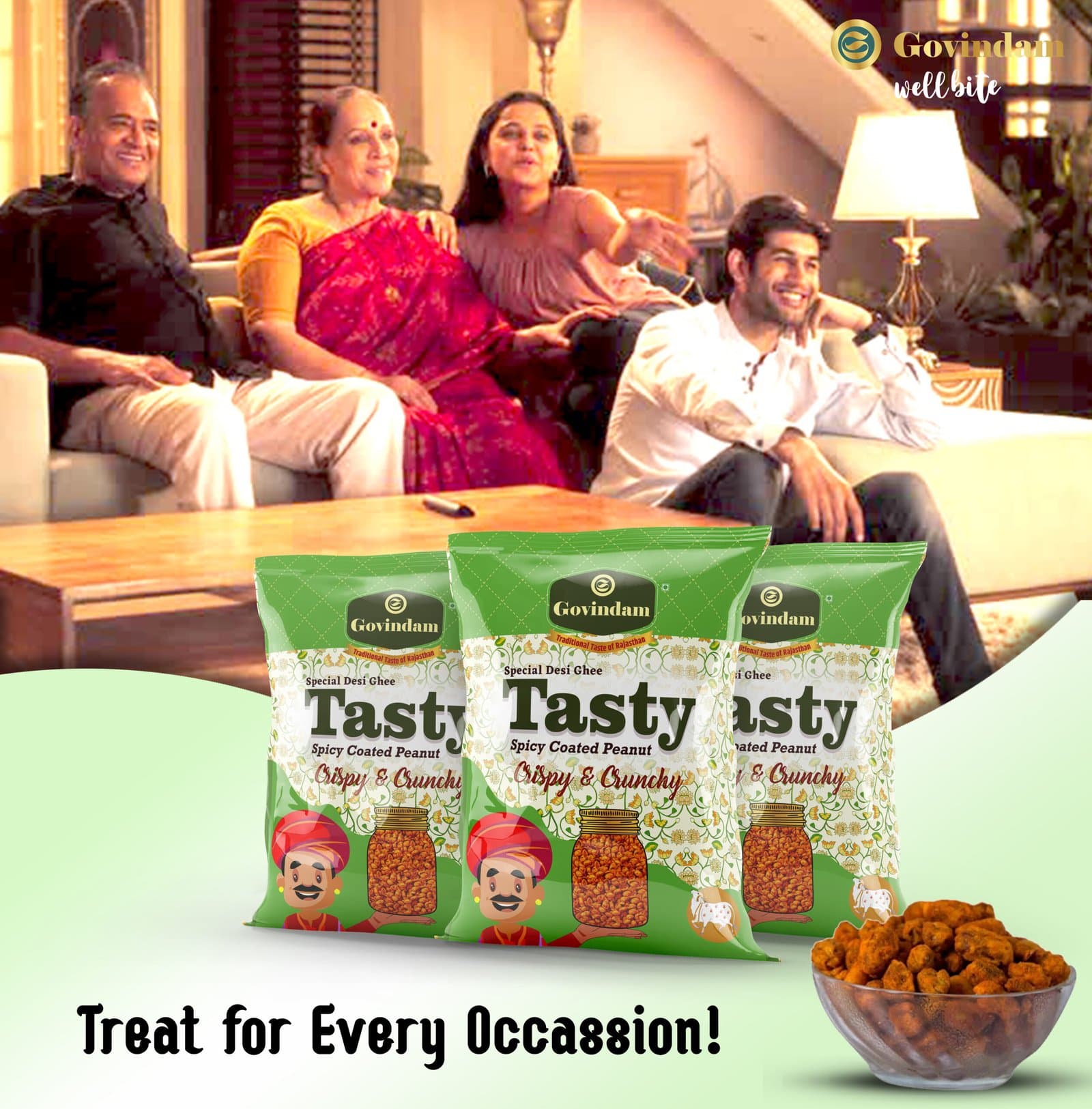 Tasty Namkeen - Premium Authentic Wholesale Savory Snack Mix | Govindam Sweets