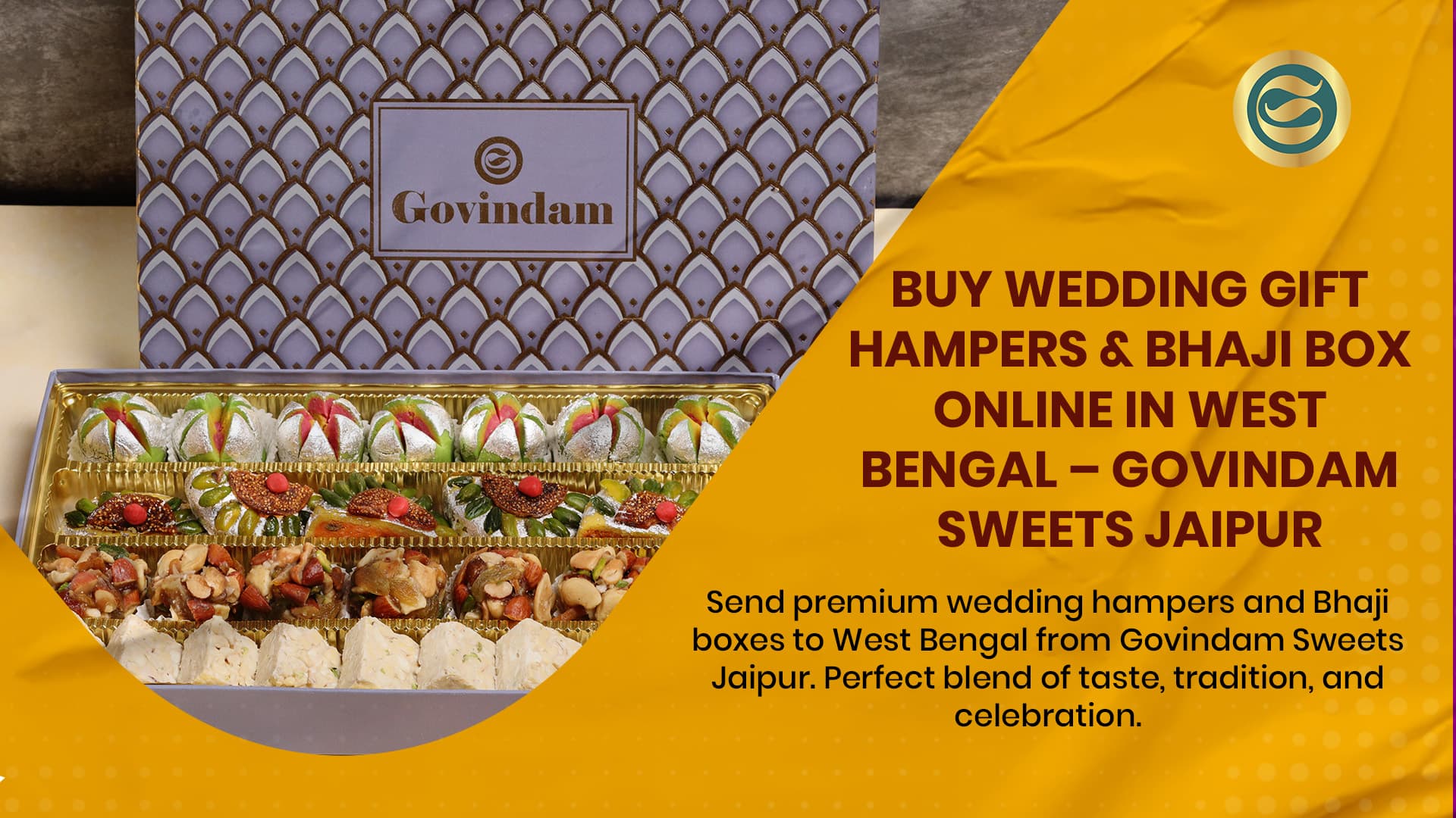 Buy Wedding Gift Hampers & Bhaji Box Online in West Bengal – Govindam Sweets