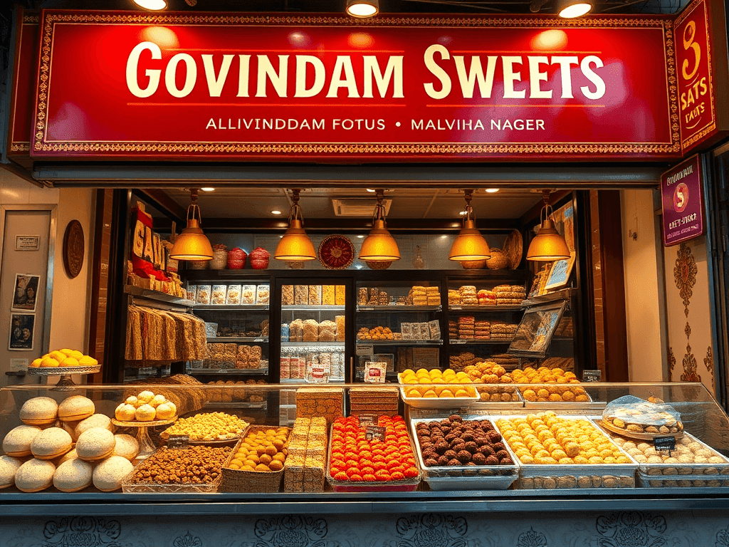 Premium Sweet Shop Near Malviya Nagar - Govindam Sweets