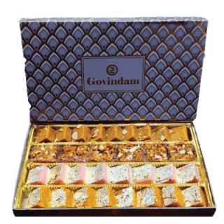 Mix Box (800g) Moong, Chand Badam, Nariyal & Dodha Barfi | Govindam