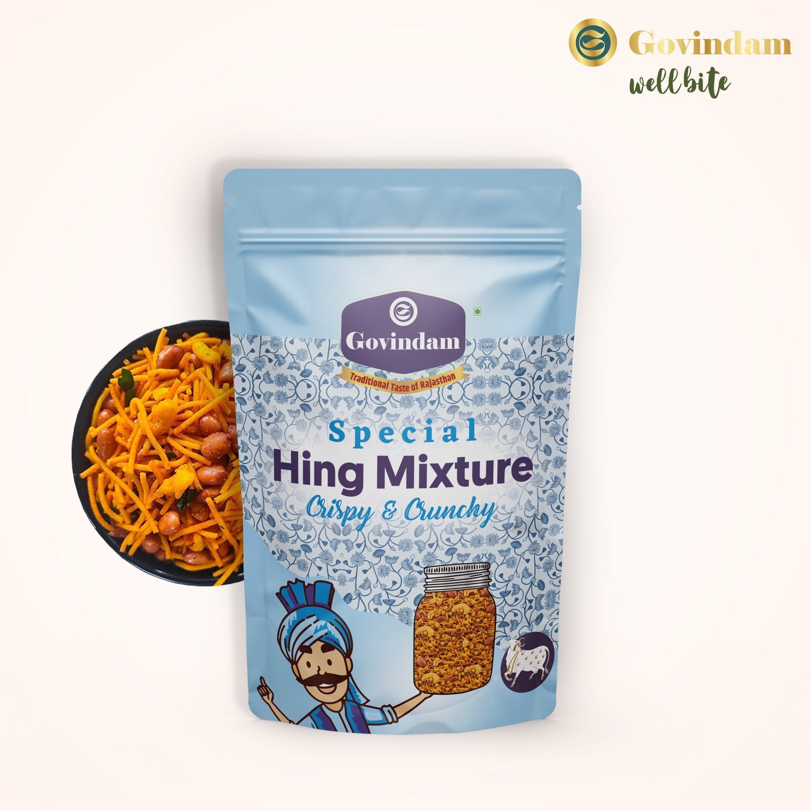 Hing Mixture - Premium Authentic Wholesale Asafoetida Namkeen Mix | Govindam Sweets