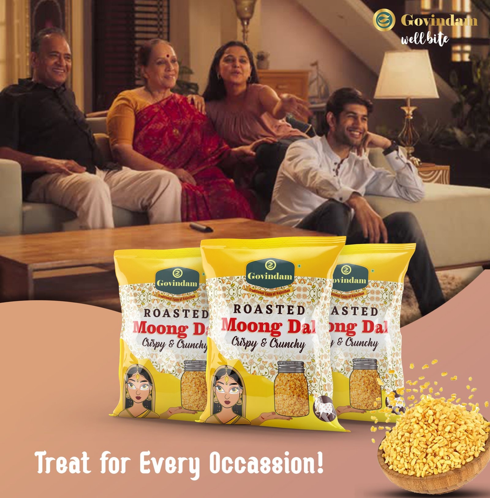 Moong Dal - Premium Authentic Wholesale Split Green Gram | Govindam Sweets