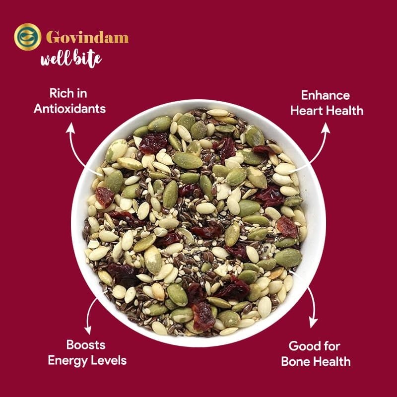 Roasted 5 in 1 Seeds with Cranberries