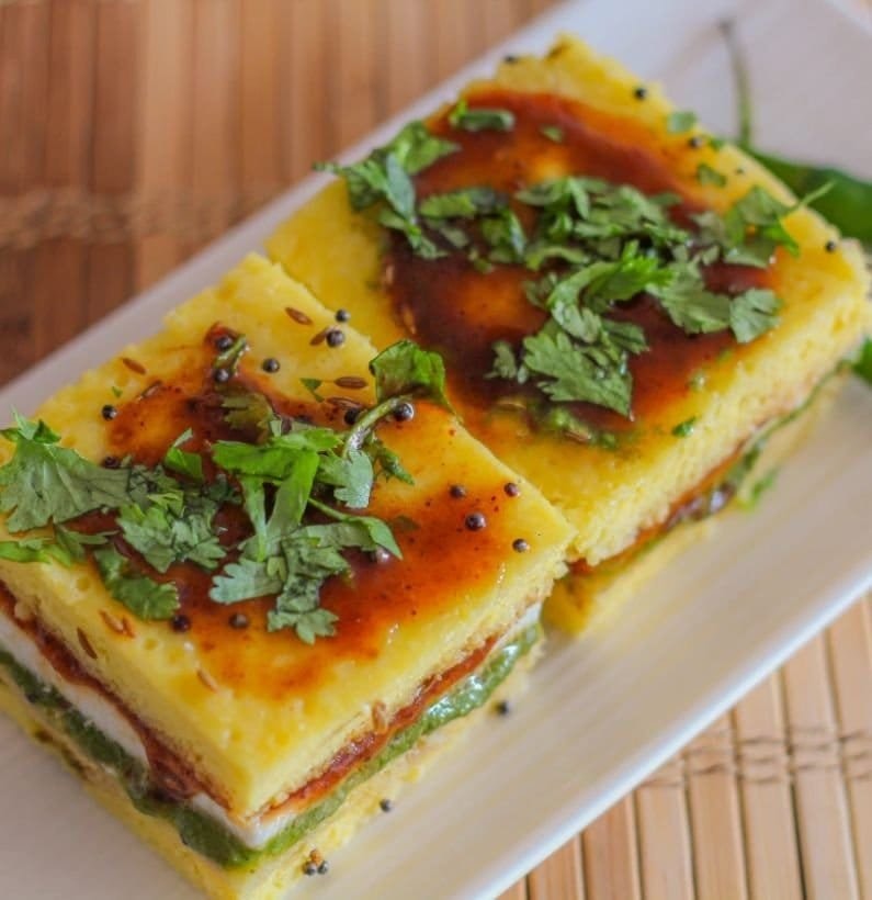 Sandwich Dhokla