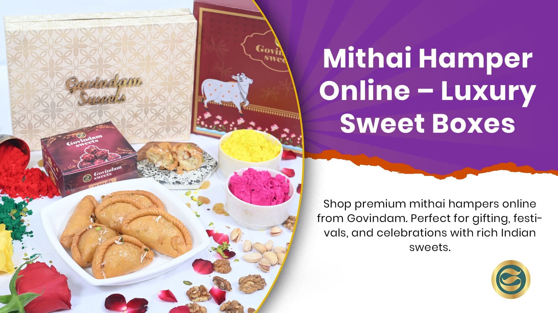 Exquisite Mithai Hamper Online – Luxury Sweet Boxes from Govindam Sweets