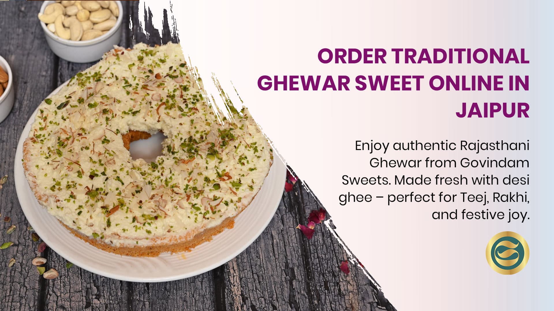 Reasons to Order Rajasthani Ghewar Online Jaipur from Govindam Sweets